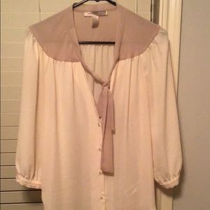 Cream blouse